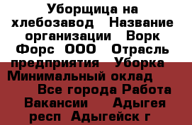 Уборщица на хлебозавод › Название организации ­ Ворк Форс, ООО › Отрасль предприятия ­ Уборка › Минимальный оклад ­ 24 000 - Все города Работа » Вакансии   . Адыгея респ.,Адыгейск г.